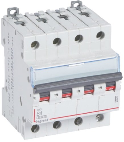 Выключатель автоматический Legrand DX3-E 6000 4п 4А B 10кА картинка